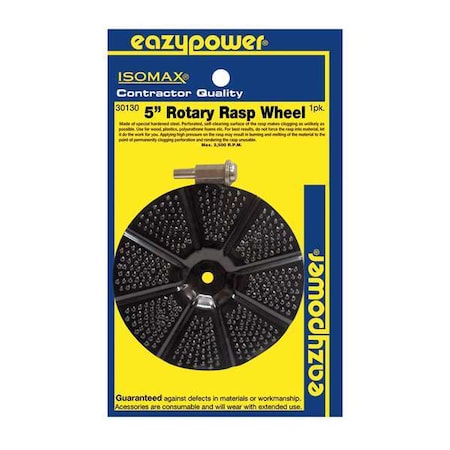 Rotary Rasp Wheel 5 in. 1 pcs. by USA Eazypower Rotary Tools & Accessories