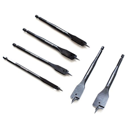 Flat Wood Bit Set 6 pc. by USA Westward Wood Drilling Bits