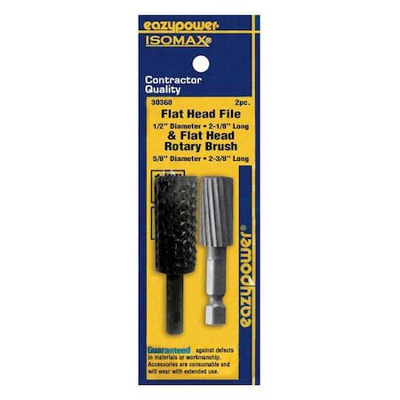 Flat Head File/Rasp 1/4 in. 2 pcs. by USA Eazypower Rotary Tools & Accessories