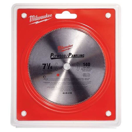 Circular Saw Blade 7 1/4 In 140 Teeth by USA Milwaukee Circular Power Saw Blades