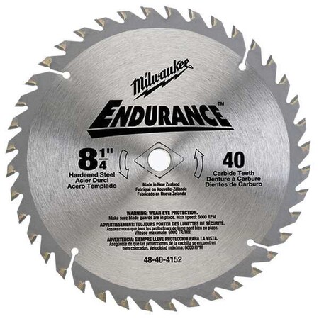 Circular Saw Blade 8 1/4 In. 40 Teeth by USA Milwaukee Circular Power Saw Blades