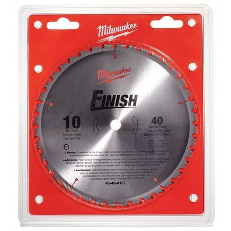 Circular Saw Blade 10 In. 40 Teeth by USA Milwaukee Circular Power Saw Blades