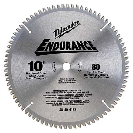 Circular Saw Blade 10 In. 80 Teeth Type 48 40 4168 by USA Milwaukee Circular Power Saw Blades
