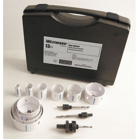 Hole Saw Master Electricians Kit 13 pcs. by USA Westward Hole Saw Kits