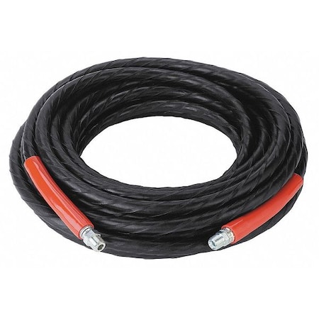 3/8" ID x 50 ft Coupled Air Hose 4000 PSI BK by USA Value Brand Air Compressor Multipurpose Air Hoses