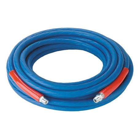 3/8" ID x 100 ft Coupled Air Hose 4000 PSI BL by USA Value Brand Air Compressor Multipurpose Air Hoses