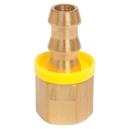 Hose Fitting 3/8 In. ID 1/4 18 (F)NPT by USA Value Brand Pneumatic Push On Hose Fittings