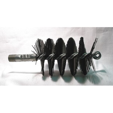 Flue Brush Dia 3-1/4 3/8 MNPT Length 8 by Tough Guy in US