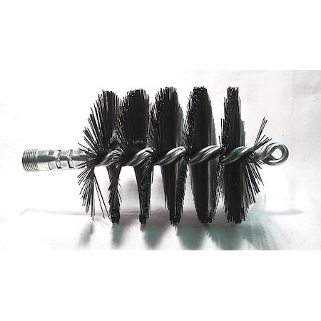 Flue Brush Dia 3-3/4 3/8 MNPT Length 8 by Tough Guy in US
