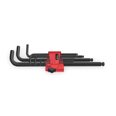 Ball End Hex Key Set Pieces 9 M7 Type 5022086001 by USA Wera Hex Key Sets