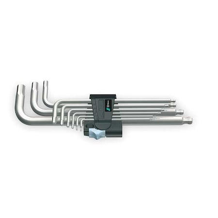 Ball End Hex Key Set Pieces 9 M7 Type 5022720001 by USA Wera Hex Key Sets