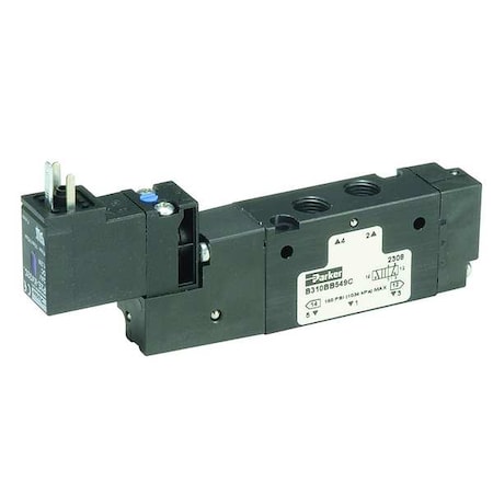 Solenoid Air Control Valve 1/2 In 120VAC Type B7V3BB553A by USA Parker Pneumatic Solenoid Air Control Valves
