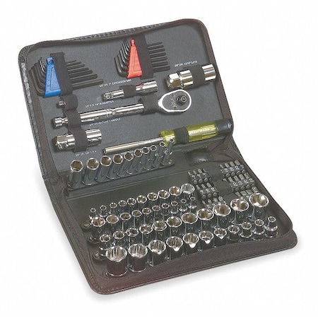 Socket Wrench Set 1/4" 3/8" Dr 102 pc by USA Westward General Hand Tool Kits