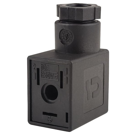 Connector DIN Type B Plug In by USA Speedaire Pneumatic Solenoid Valve Accessories