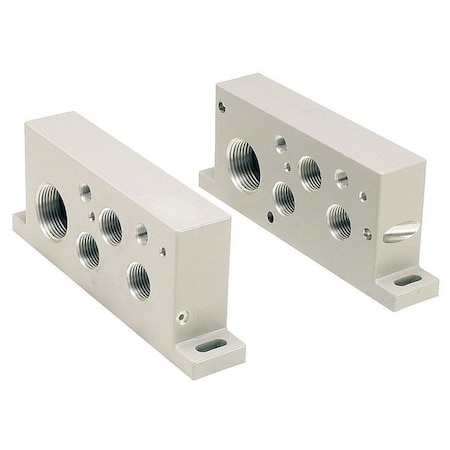 End Plate 5599 1 ISO Size 3 by USA Speedaire Pneumatic Solenoid Valve Accessories