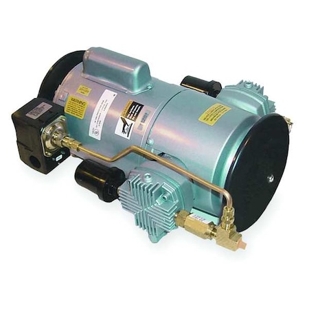 Piston Air Compressor 1HP 115/230V 1Ph by USA Gast Piston Air Compressors/Vacuum Pumps