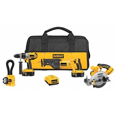 Cordless Combination Kit 2.4A/hr. 18.0V by USA Dewalt Cordless Power Tool Combination Kits