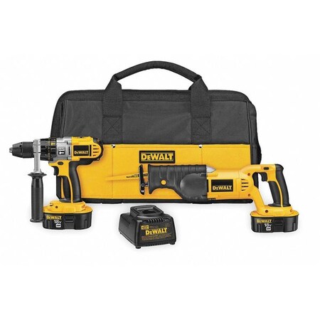 Cordless Combination Kit 2.4A/hr. 18.0V Type DCK251X by USA Dewalt Cordless Power Tool Combination Kits