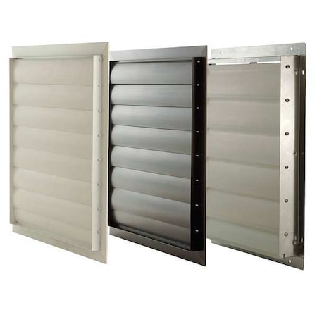 Exh Shutter Agricultural 24 In White PVC by Dayton in US