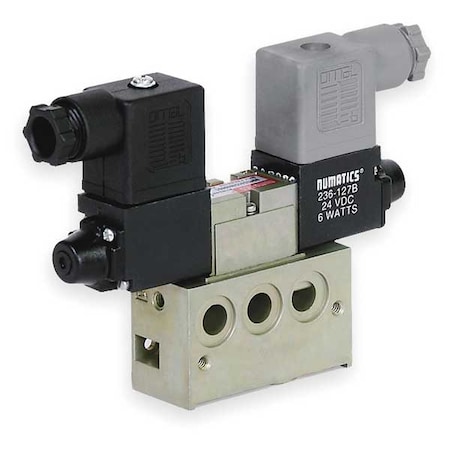 Solenoid Air Control Valve 1/8 In 120VAC Type 031SS5002060T30 by USA Numatics Pneumatic Solenoid Air Control Valves