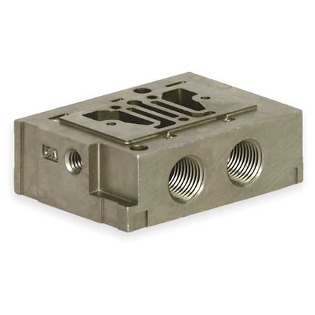 Sub Base 1 Station 1/8 In NPT by USA Numatics Pneumatic Manifolds