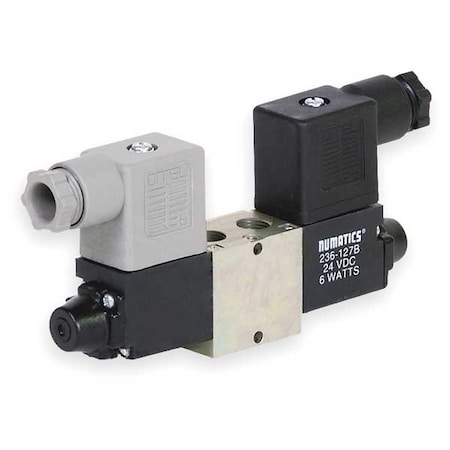 Solenoid Air Control Valve 1/8 In 120VAC Type L01SS4592060T30 by USA Numatics Pneumatic Solenoid Air Control Valves