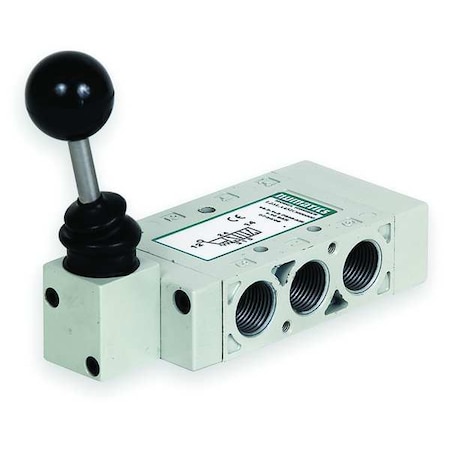 Manual Air Control Valve 4 Way 3/8In NPT Type L23LD552O000000 by USA Numatics Pneumatic Manual Air Control Valves