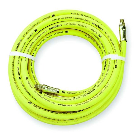 3/4" ID x 25 ft Rubber Coupled Air Hose 500 PSI YL by USA Continental Conti Tech Air Compressor Multipurpose Air Hoses
