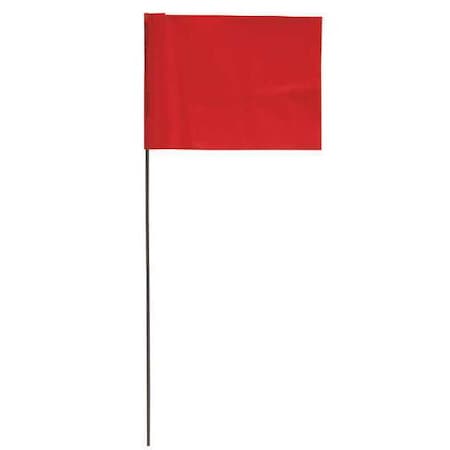 Marking Flag Red Blank Vinyl PK100 Type 3JVG3 by USA Value Brand Chalk Line Reels