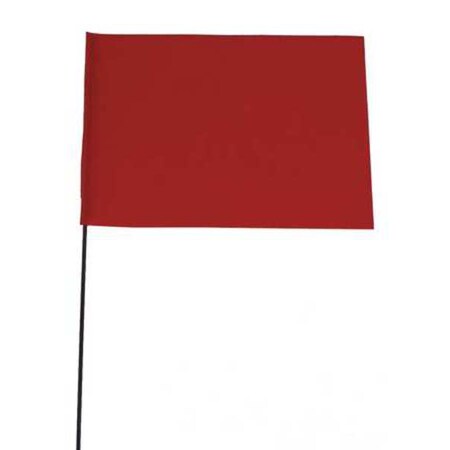 Marking Flag Red Blank Vinyl PK100 Type 3JVR3 by USA Value Brand Chalk Line Reels