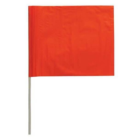 Marking Flag Orange Blank PVC PK100 by USA Presco Chalk Line Reels