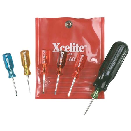 Jewelers Screwdriver Kit Sl/Ph 7 pcs. by USA Xcelite Screwdriver Sets