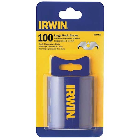 Hook Utility Blade 11/16" W PK100 by USA Irwin Utility Knife Blades