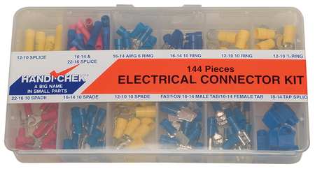 Electrical Connector Asst 144 Pcs by USA Value Brand Electrical Wire Connectors