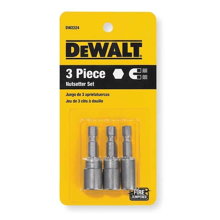 Nutsetter Set Hex Set L Steel by USA Dewalt Nut Setters & Bit Holders