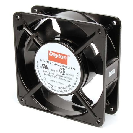 4-11/16" Square Axial Fan 230VAC by Dayton in US