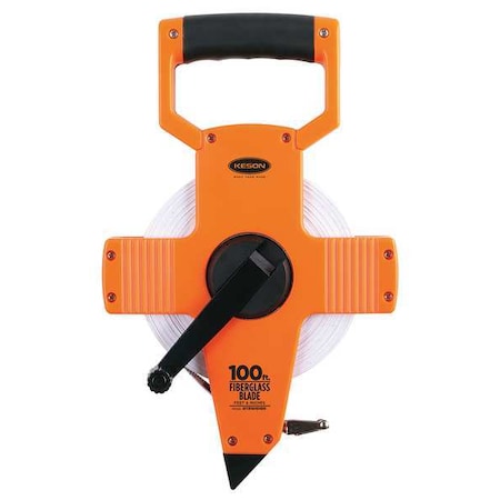 Long Tape Measure 1/2 Inx100 ft Pumpkin Type OTR 1810 100 by USA Keson Measuring Tapes