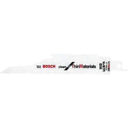 6" L Reciprocating Saw Blade 5 pk. Type RCTM6X2 by USA Bosch Reciprocating Power Saw Blades