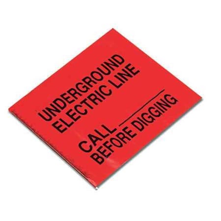 Marking Flag Red Electric Line PVC PK100 by USA Presco Chalk Line Reels