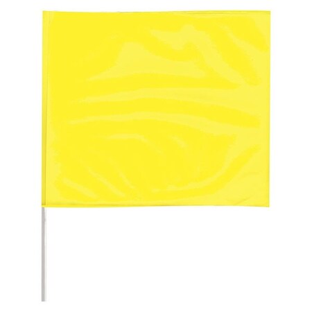 Marking Flag Fluor Yellow Vinyl PK100 Type P4518YG 200 by USA Value Brand Chalk Line Reels