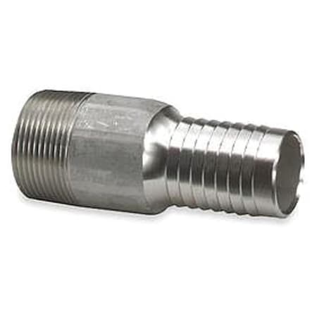 Nipple 1 In Barb 1 In MNPT 316 SS by USA Value Brand Pneumatic Push On Hose Fittings