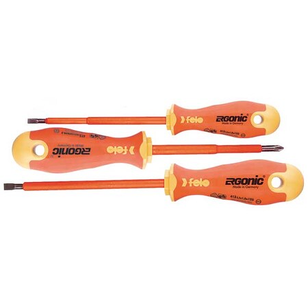 Ins. Screwdriver Set Slot/Phillips 3 Pc by USA Bondhus Screwdriver Sets