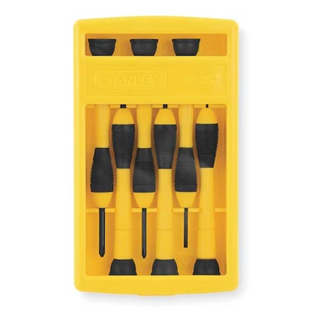Precision Screwdriver Set Sl/Ph 6 pcs. Type 66 052 by USA Stanley Screwdriver Sets