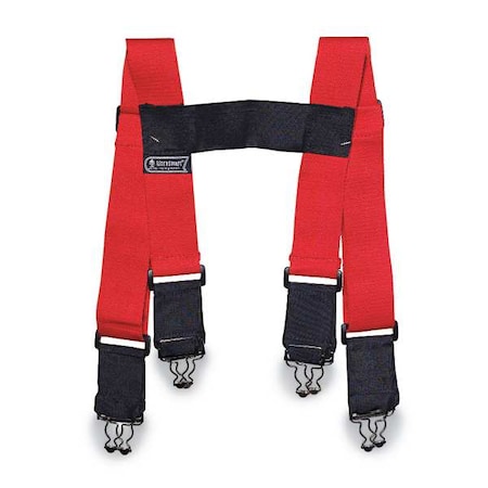 36" Small H Back Suspenders Red Poly Webbing by USA Ergodyne Tool & Work Belts Aprons & Suspenders