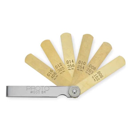 Feeler Gauge Set 6pc by USA Proto Precision Measuring Feeler Gauge Sets