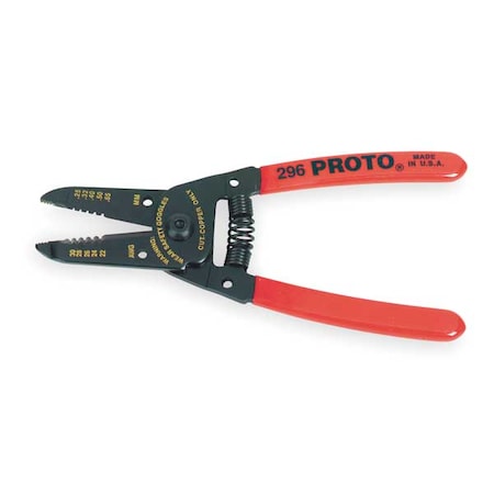 Wire Stripper 30 to 22 AWG 6 1/16 In by USA Proto Wire Strippers Crimpers Cable Slitters