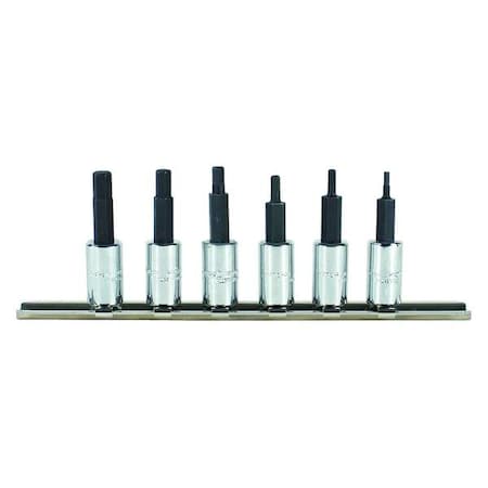 Socket Bit Set 1/4 in. Dr 6 Piece Hex by USA Proto Socket Sets