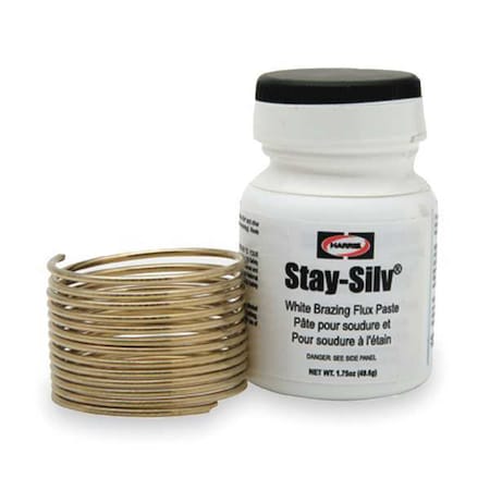 Brazing Kit 1225 1370 F w/1.75 oz Flux by USA Harris Welding Brazing Alloys