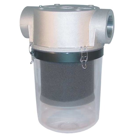 T Style Inlet Filter 3 In FNPT 300 CFM by USA Solberg Vacuum Regenerative Blower Inlet Filters