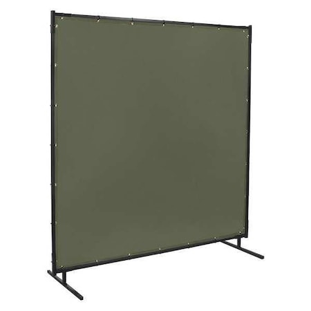 Welding Screen 6 ft. W 4 ft. Olive by USA Steiner Welding Screens